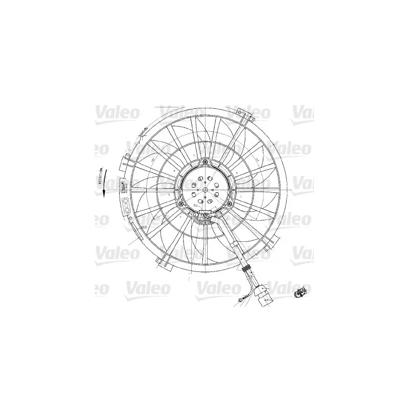 Ventilateur, refroidissement du moteur VALEO 698542