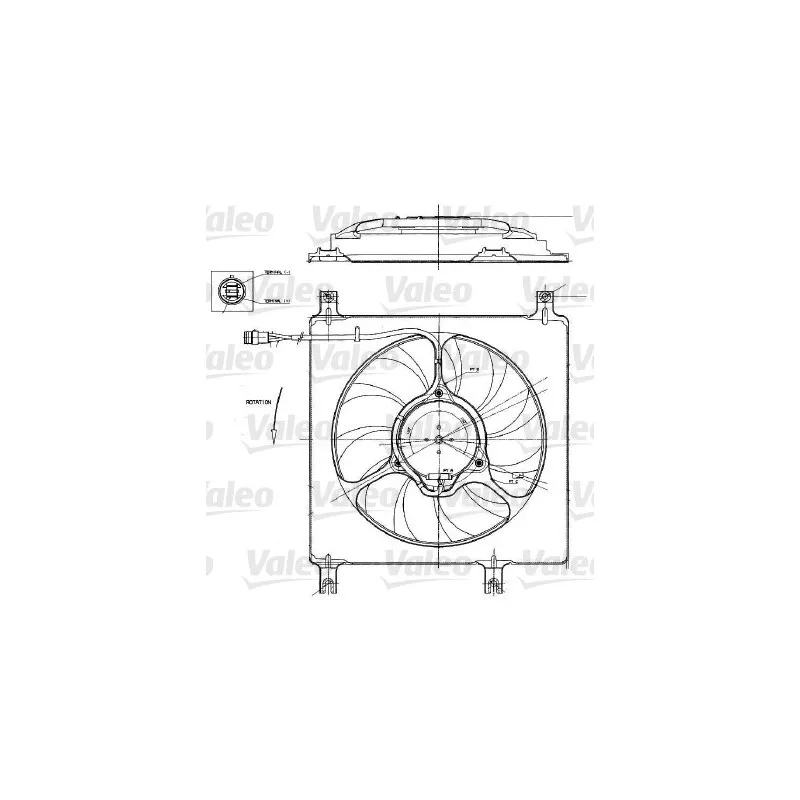 Ventilateur, refroidissement du moteur VALEO 698552