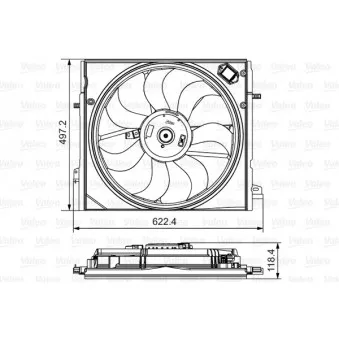 Ventilateur, refroidissement du moteur VALEO