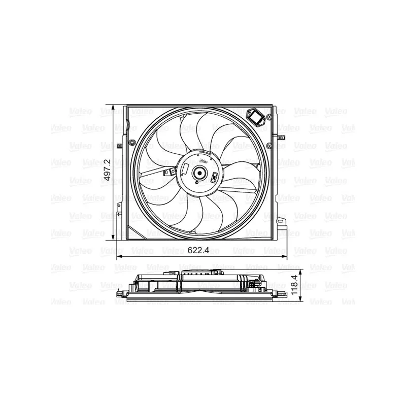 Ventilateur, refroidissement du moteur VALEO 698582