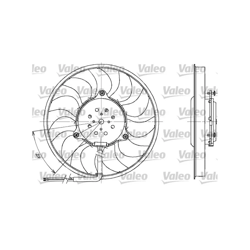 Ventilateur, refroidissement du moteur VALEO 698611