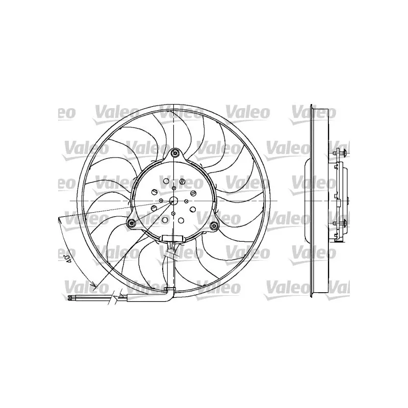 Ventilateur, refroidissement du moteur VALEO 698612