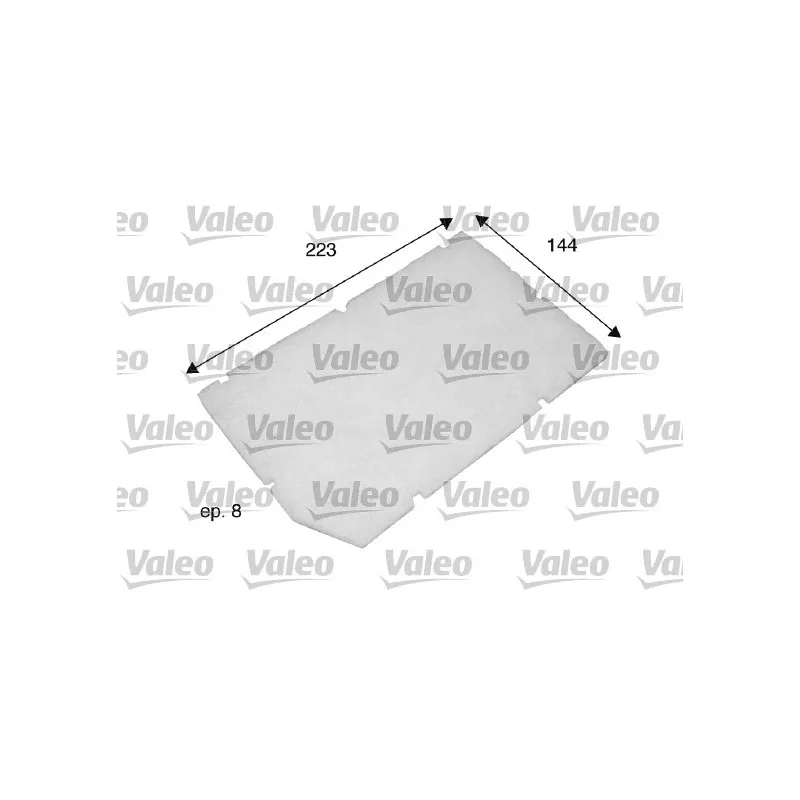 Filtre, air de l'habitacle VALEO 698797