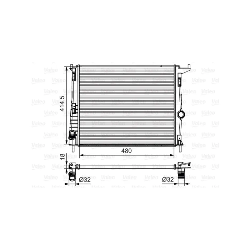 Radiateur, refroidissement du moteur VALEO 700802