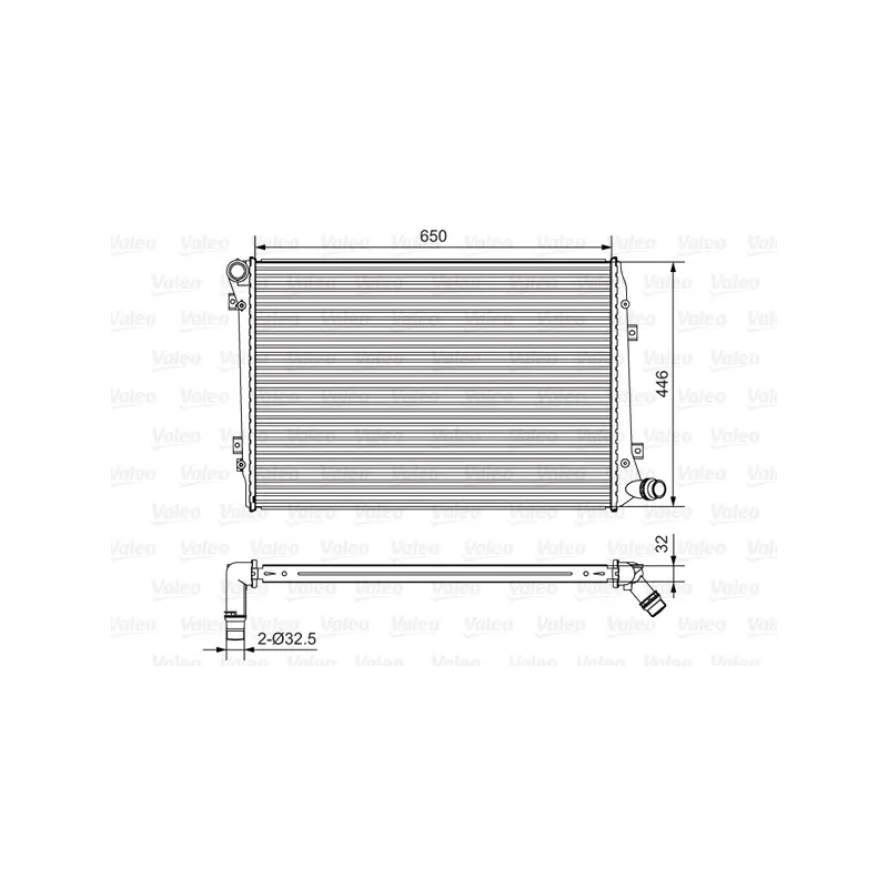 Radiateur, refroidissement du moteur VALEO 701534