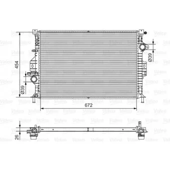 Radiateur, refroidissement du moteur VALEO 701536
