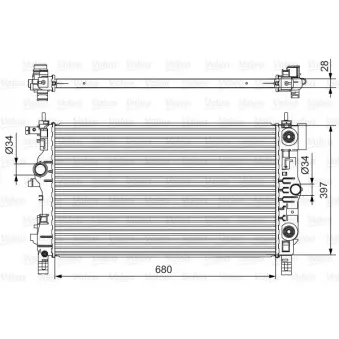 Radiateur, refroidissement du moteur VALEO