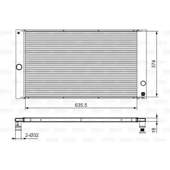 Radiateur, refroidissement du moteur VALEO 701548