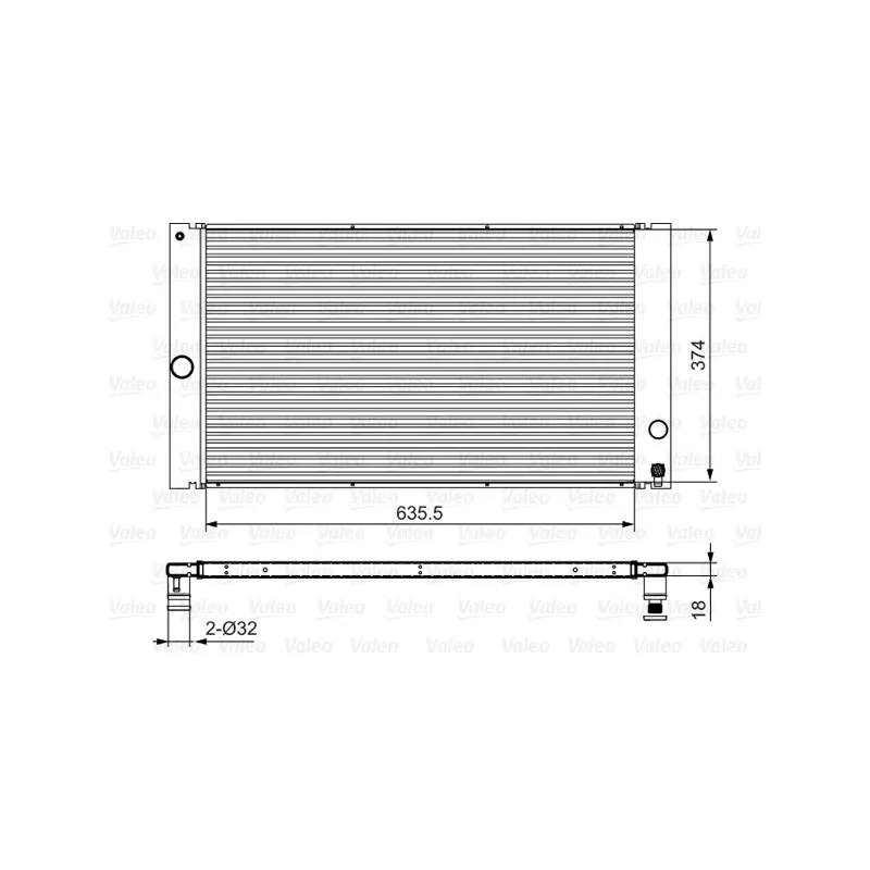 Radiateur, refroidissement du moteur VALEO 701548