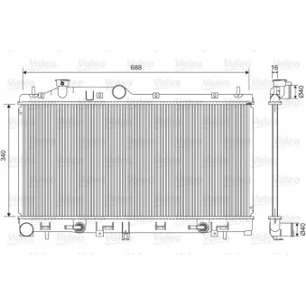 Radiateur, refroidissement du moteur VALEO 701554
