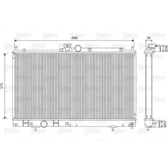 Radiateur, refroidissement du moteur VALEO 701560