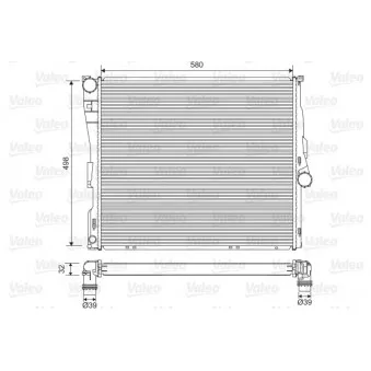 Radiateur, refroidissement du moteur VALEO 701563