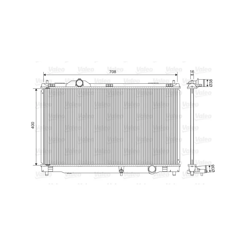 Radiateur, refroidissement du moteur VALEO 701564