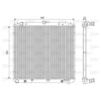 Radiateur, refroidissement du moteur VALEO 701566