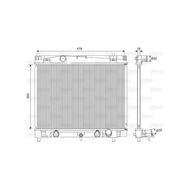 Radiateur, refroidissement du moteur VALEO 701568