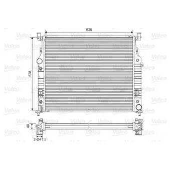 Radiateur, refroidissement du moteur VALEO 701569