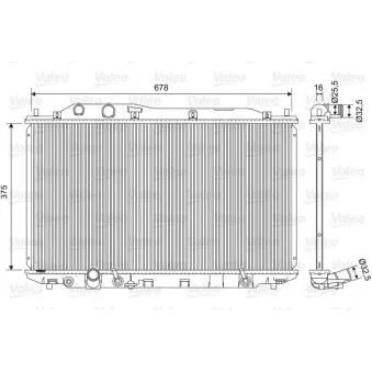 Radiateur, refroidissement du moteur VALEO 701570