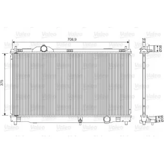 Radiateur, refroidissement du moteur VALEO 701572