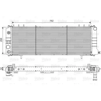 Radiateur, refroidissement du moteur VALEO 701574