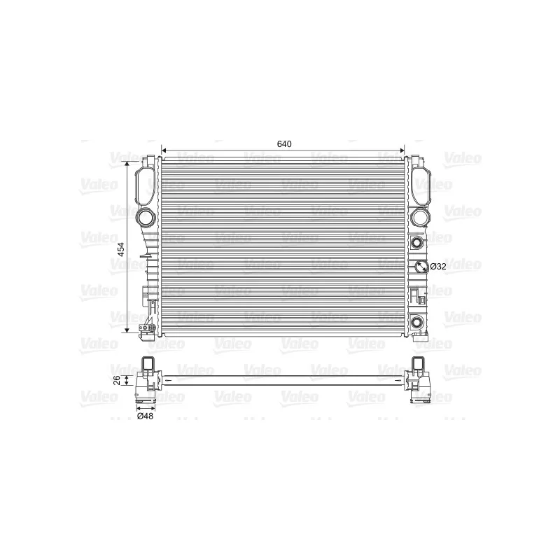 Radiateur, refroidissement du moteur VALEO 701575