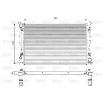Radiateur, refroidissement du moteur VALEO 701580
