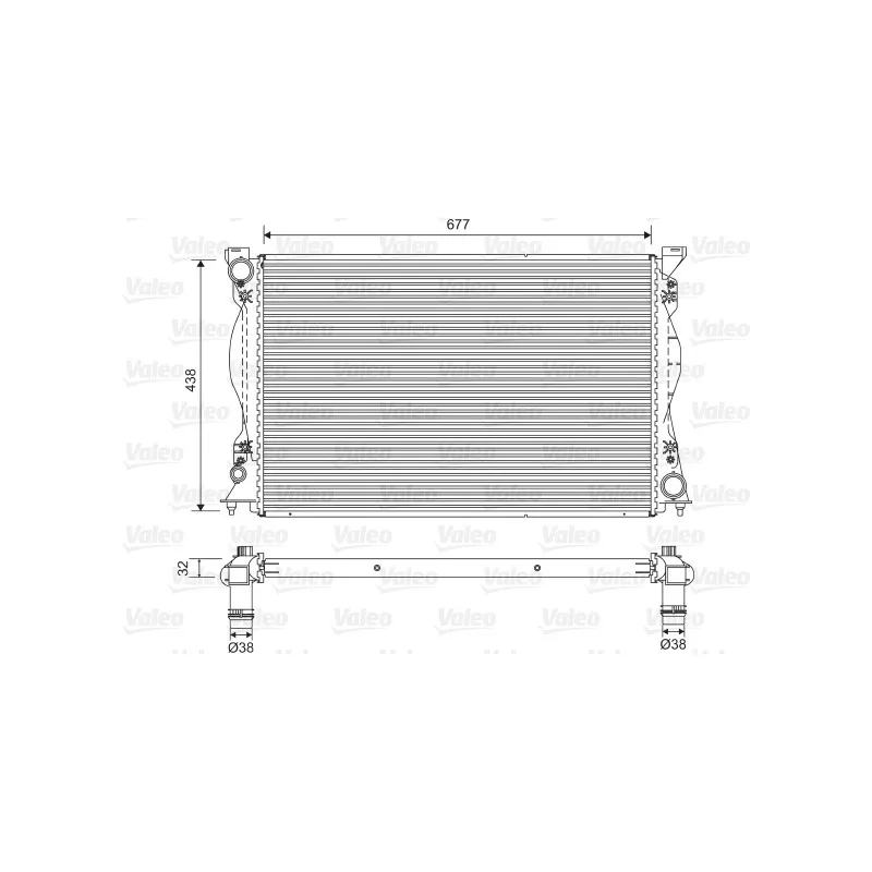 Radiateur, refroidissement du moteur VALEO 701580