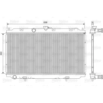 Radiateur, refroidissement du moteur VALEO 701581