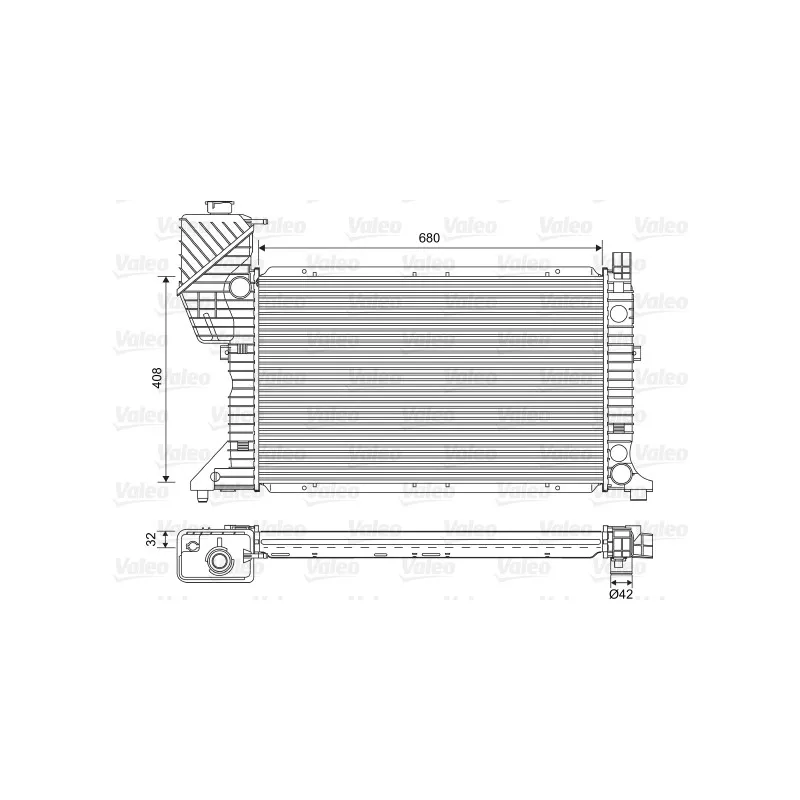 Radiateur, refroidissement du moteur VALEO 701589