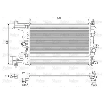 Radiateur, refroidissement du moteur VALEO 701594