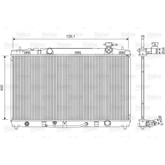 Radiateur, refroidissement du moteur VALEO 701595