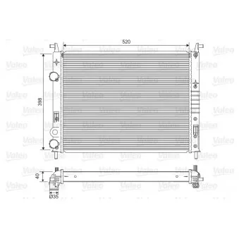 Radiateur, refroidissement du moteur VALEO 701597