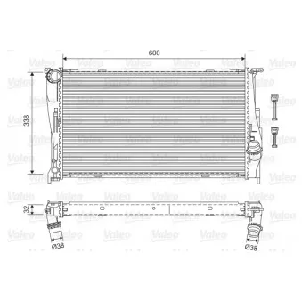 Radiateur, refroidissement du moteur VALEO 701601