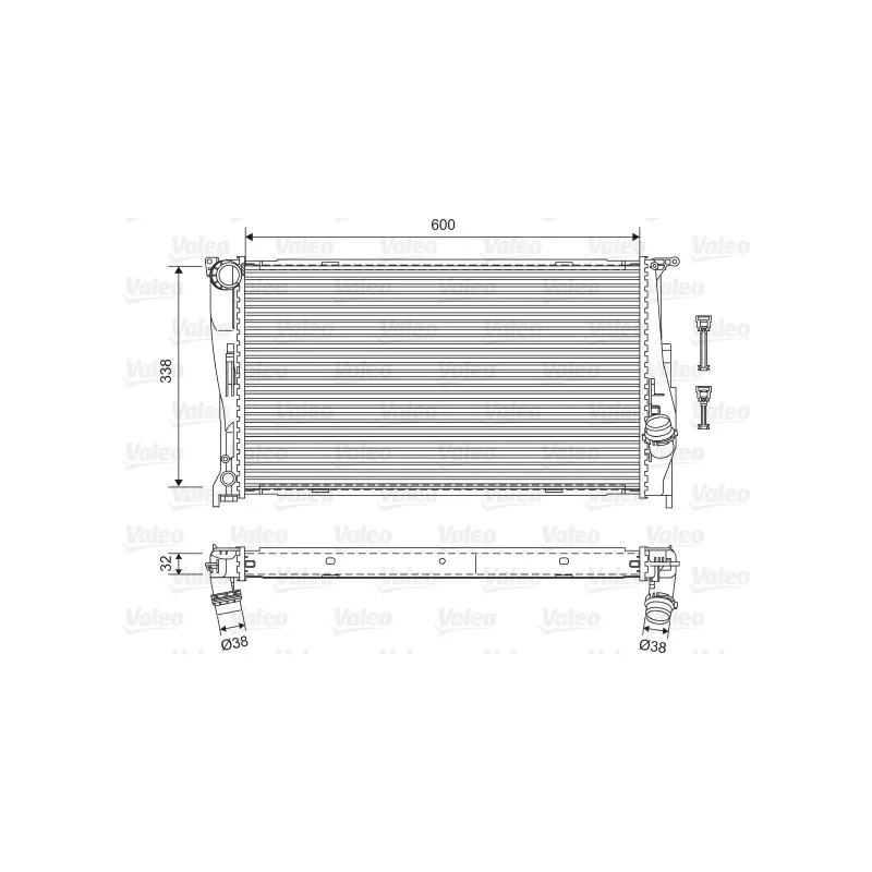 Radiateur, refroidissement du moteur VALEO 701601