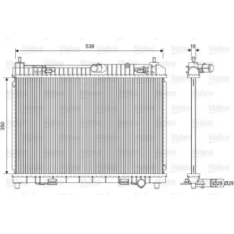 Radiateur, refroidissement du moteur VALEO 701603