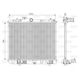 Radiateur, refroidissement du moteur VALEO 701604