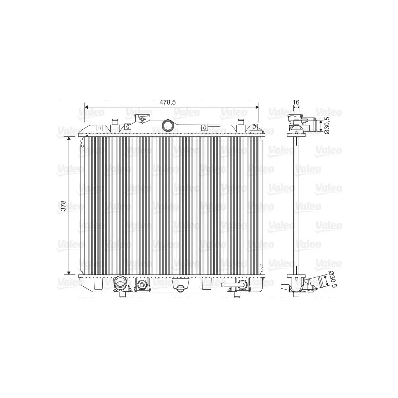 Radiateur, refroidissement du moteur VALEO 701604