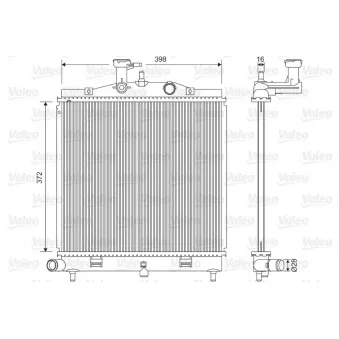 Radiateur, refroidissement du moteur VALEO 701605