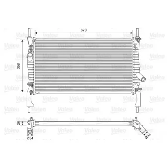 Radiateur, refroidissement du moteur VALEO 701606