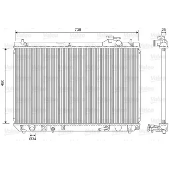 Radiateur, refroidissement du moteur VALEO 701608