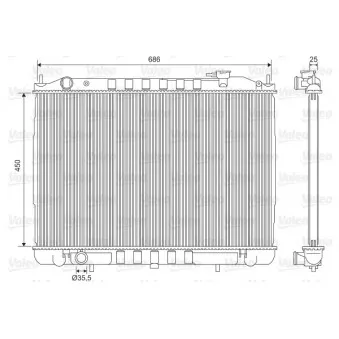 Radiateur, refroidissement du moteur VALEO