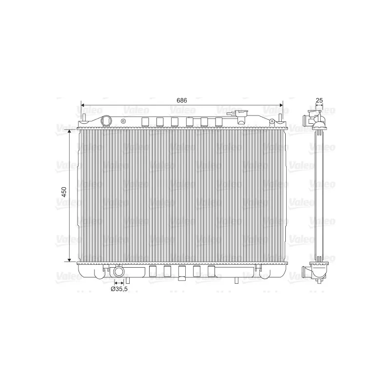 Radiateur, refroidissement du moteur VALEO 701611