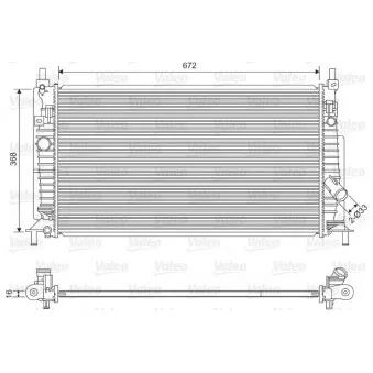 Radiateur, refroidissement du moteur VALEO 701613