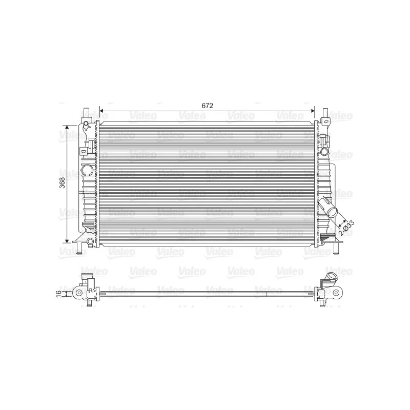 Radiateur, refroidissement du moteur VALEO 701613