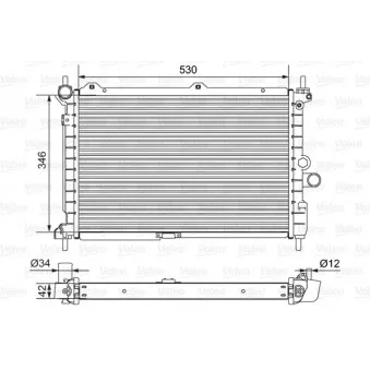 Radiateur, refroidissement du moteur VALEO 701653