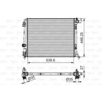 Radiateur, refroidissement du moteur VALEO 701662