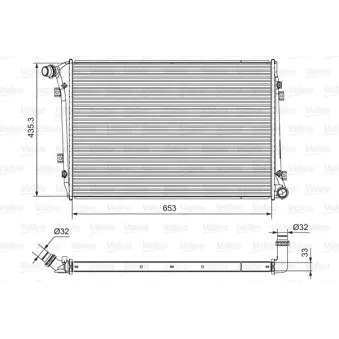Radiateur, refroidissement du moteur VALEO 701664