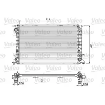 Radiateur, refroidissement du moteur VALEO 701715