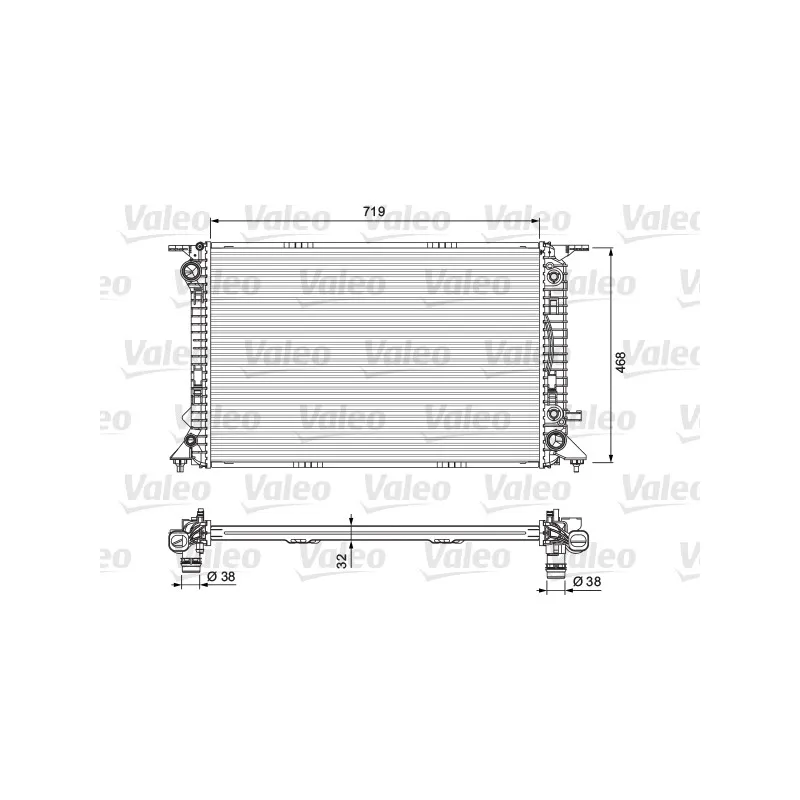 Radiateur, refroidissement du moteur VALEO 701715
