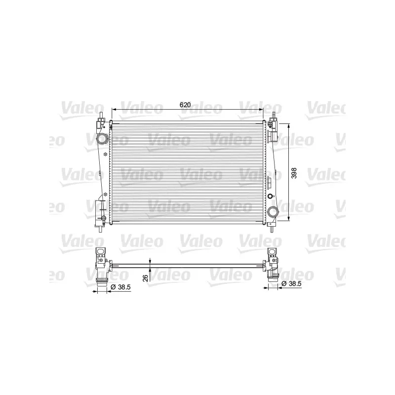 Radiateur, refroidissement du moteur VALEO 701717