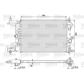 Radiateur, refroidissement du moteur VALEO 701723